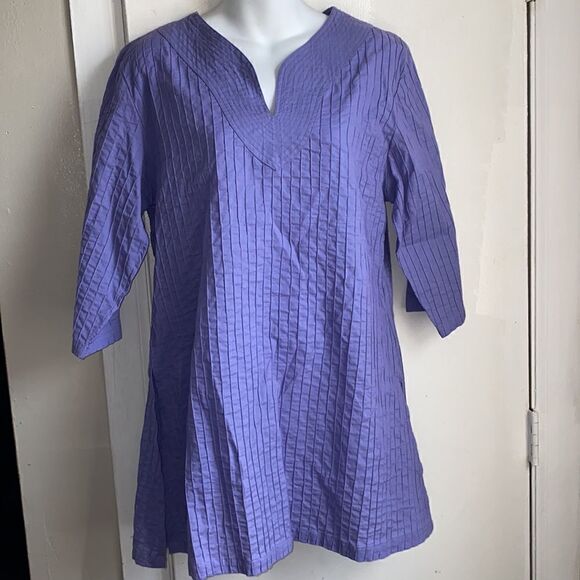WATERSISTER DRY GOODS Lavender Nok Thai Tunic-M - Picture 2 of 8
